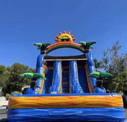 6334B6E8 51B9 4954 97D1 4886A528166E 1664218196 1 Blue Lagoon 20ft Double Lane Water slide