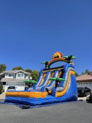 E2126062 2245 4708 A431 13476BEEA740 1682217612 1 Blue Lagoon 20ft Double Lane Water slide